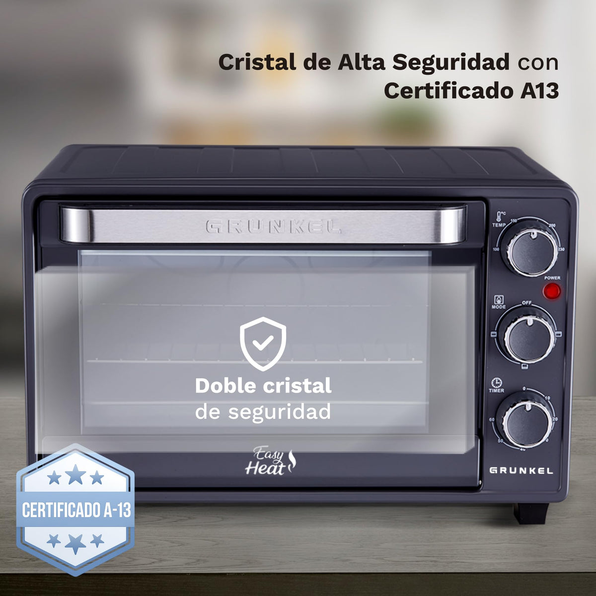 Horno eléctrico de sobremesa de 23 L Grunkel HR-23EASY