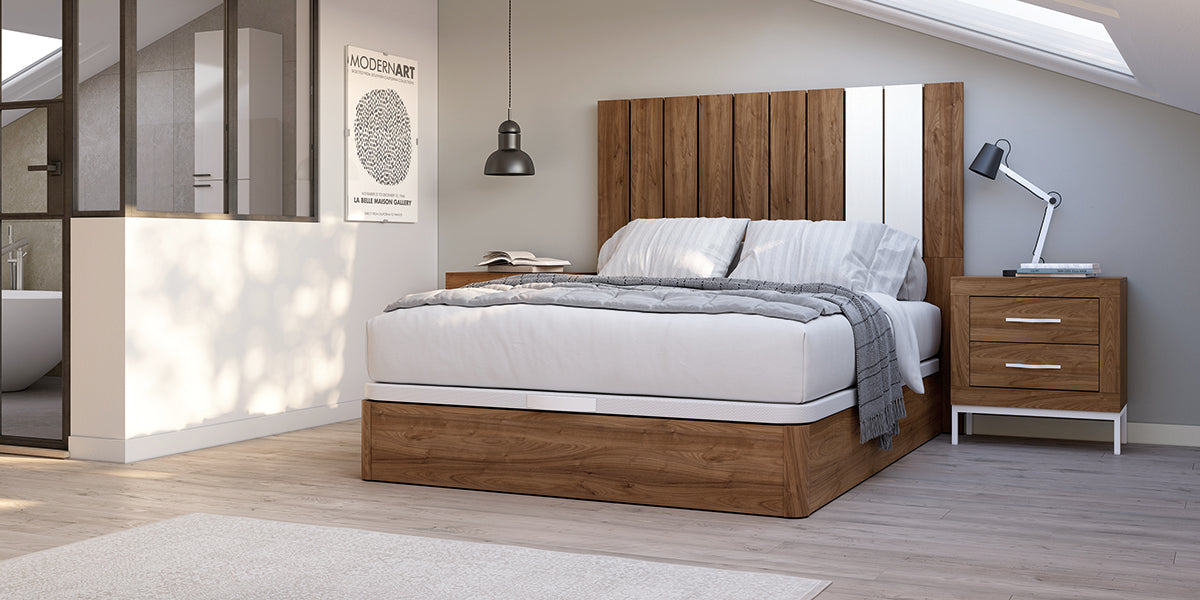Cabezal STUA JORDAN evo de Muebles Azor en Java/Soul Blanco (composición 36)