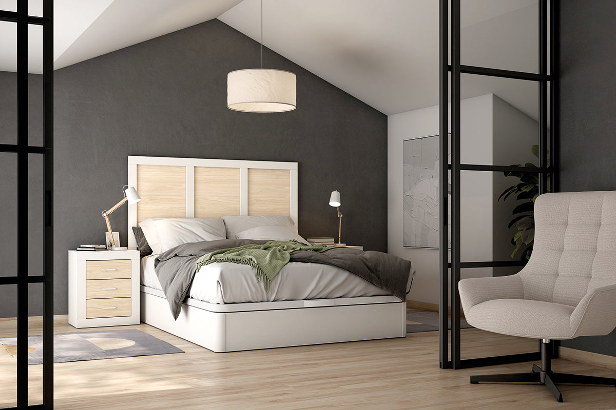 Cabezal MAUI JORDAN evo de Muebles Azor en Soul Blanco/Alpin (composición 68)