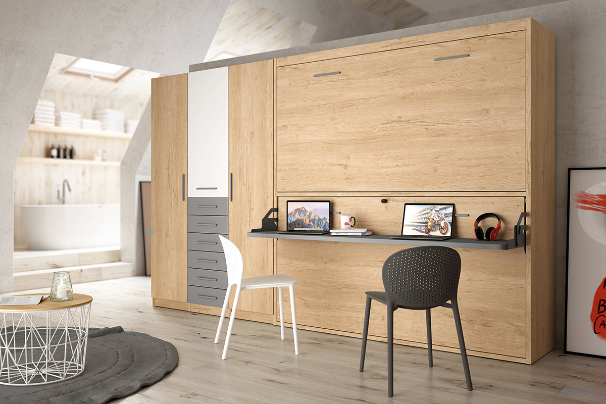 Dormitorio juvenil LIDER go L241 de Muebles Azor, ambiente de referencia para armario 6 puertas alto 218,5 cm