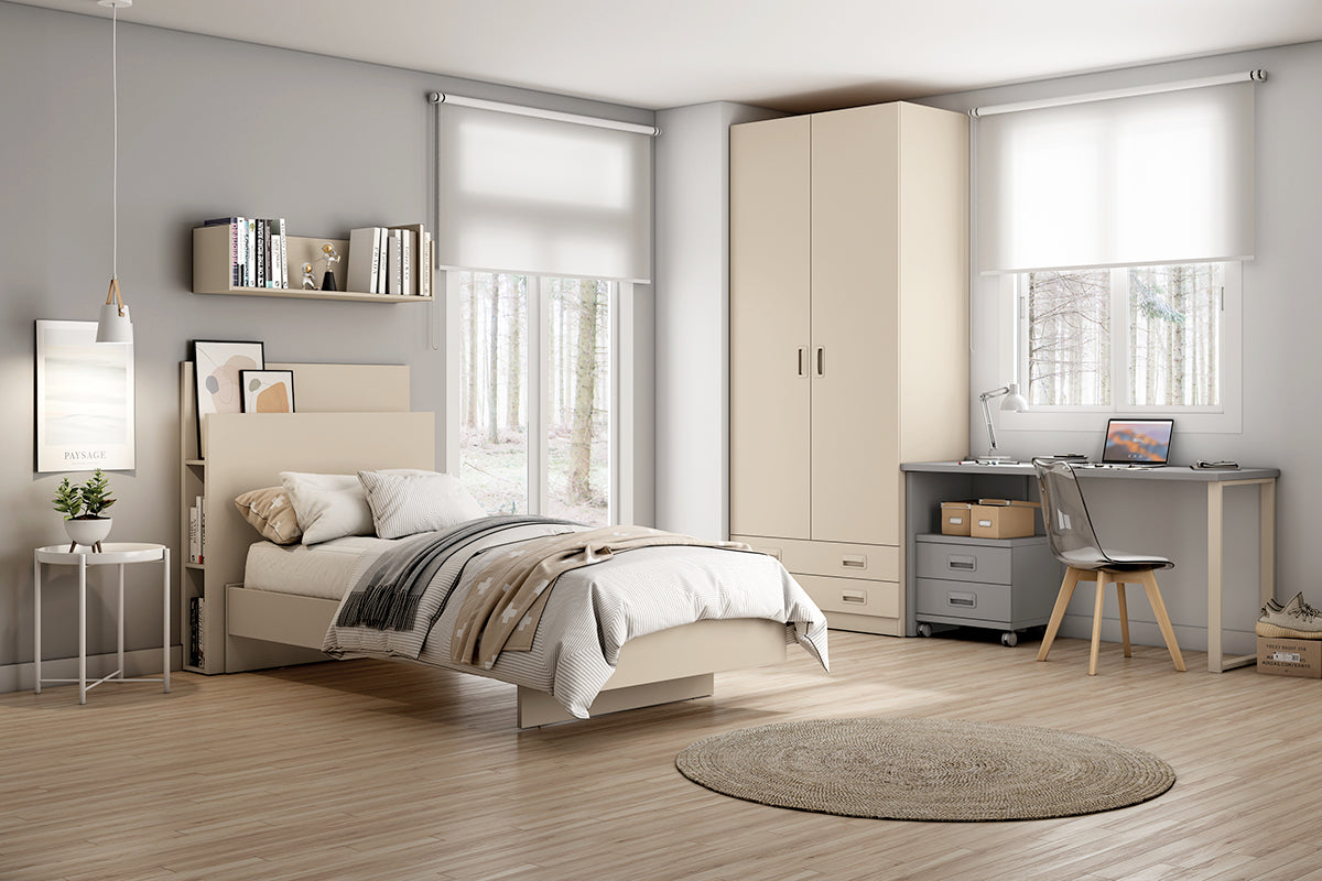 Cabezal LINE PLUS LIDER go de Muebles Azor en Perla/Zinc (composición 249)