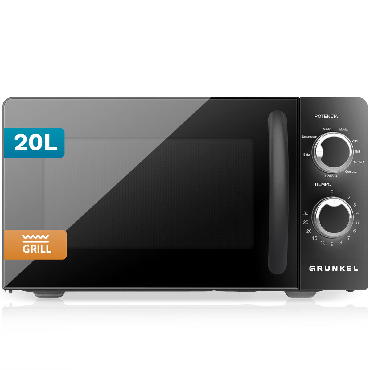 Microondas con grill 20 L Grunkel MWG-20NG