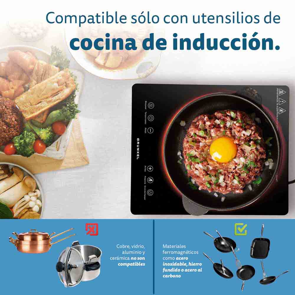 Placa de inducción portátil Grunkel PIN-2000