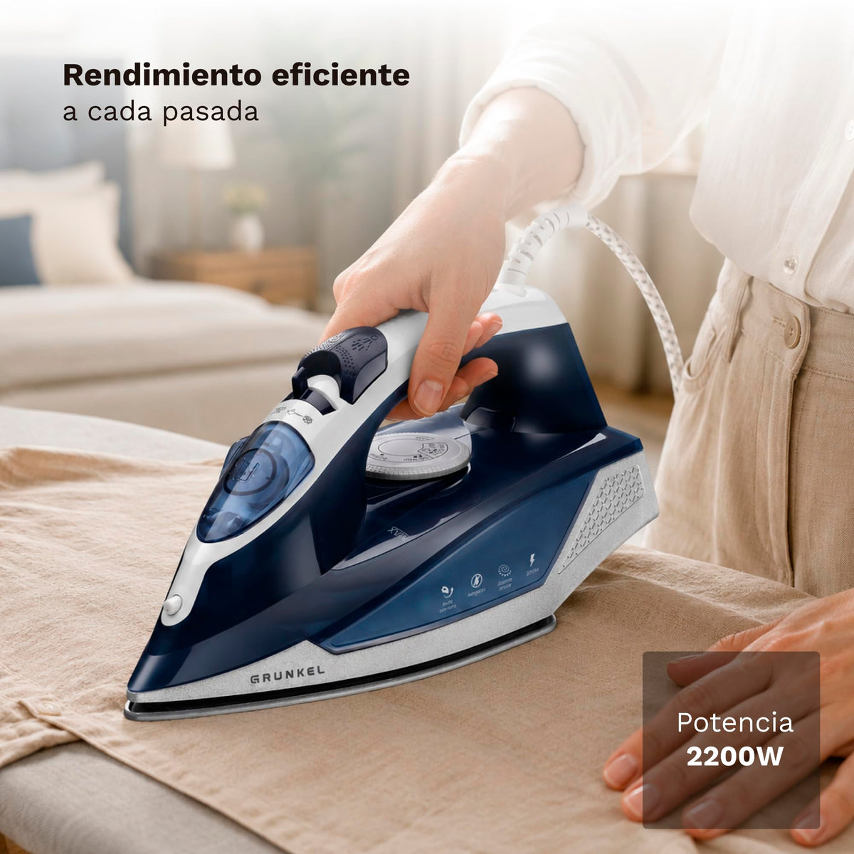 Plancha de vapor Grunkel PL-22NS