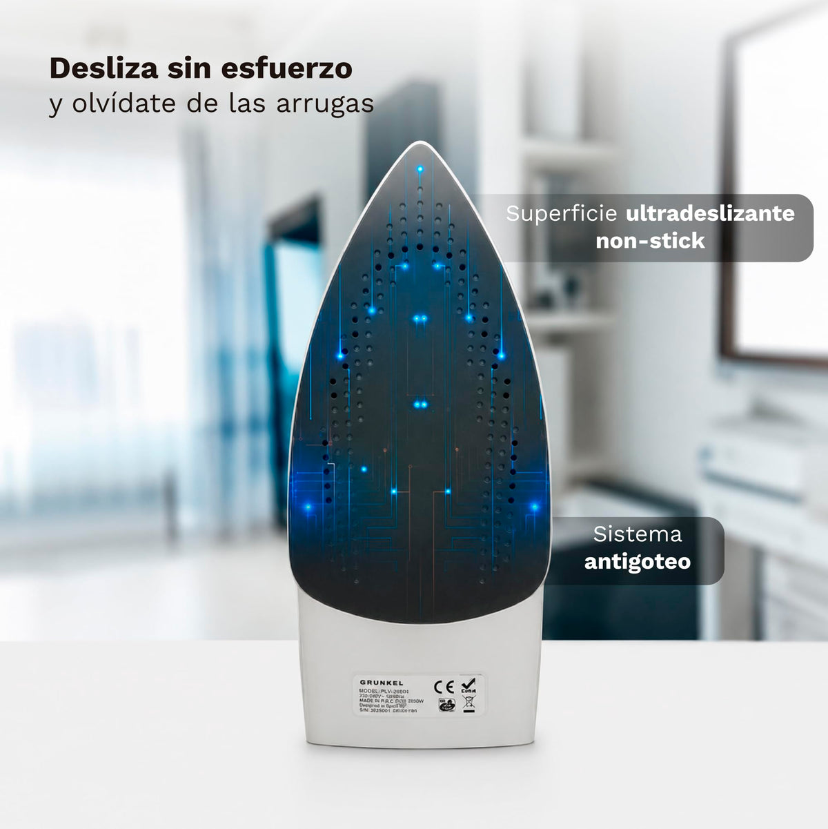 Plancha de vapor Grunkel PL-22NS