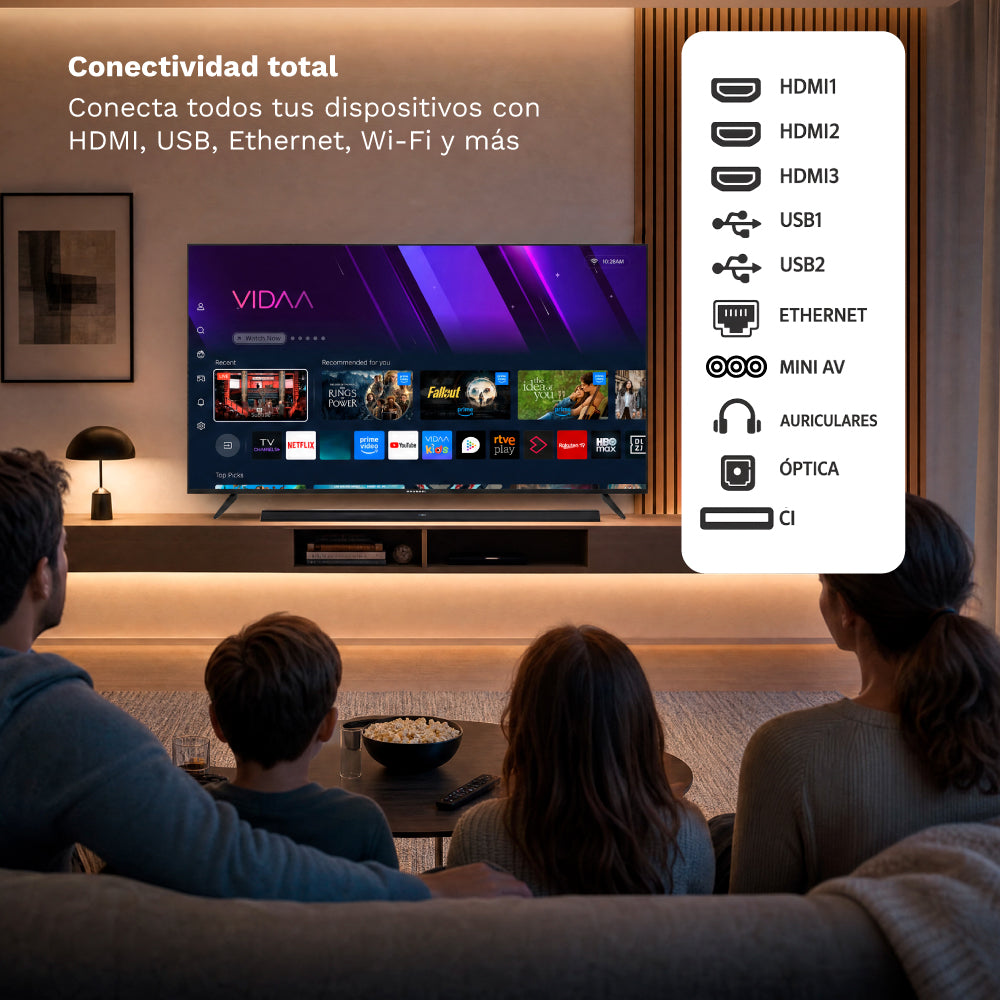 Televisor Grunkel QLED-5526VD 55" QLED 4K UHD Smart TV VIDAA