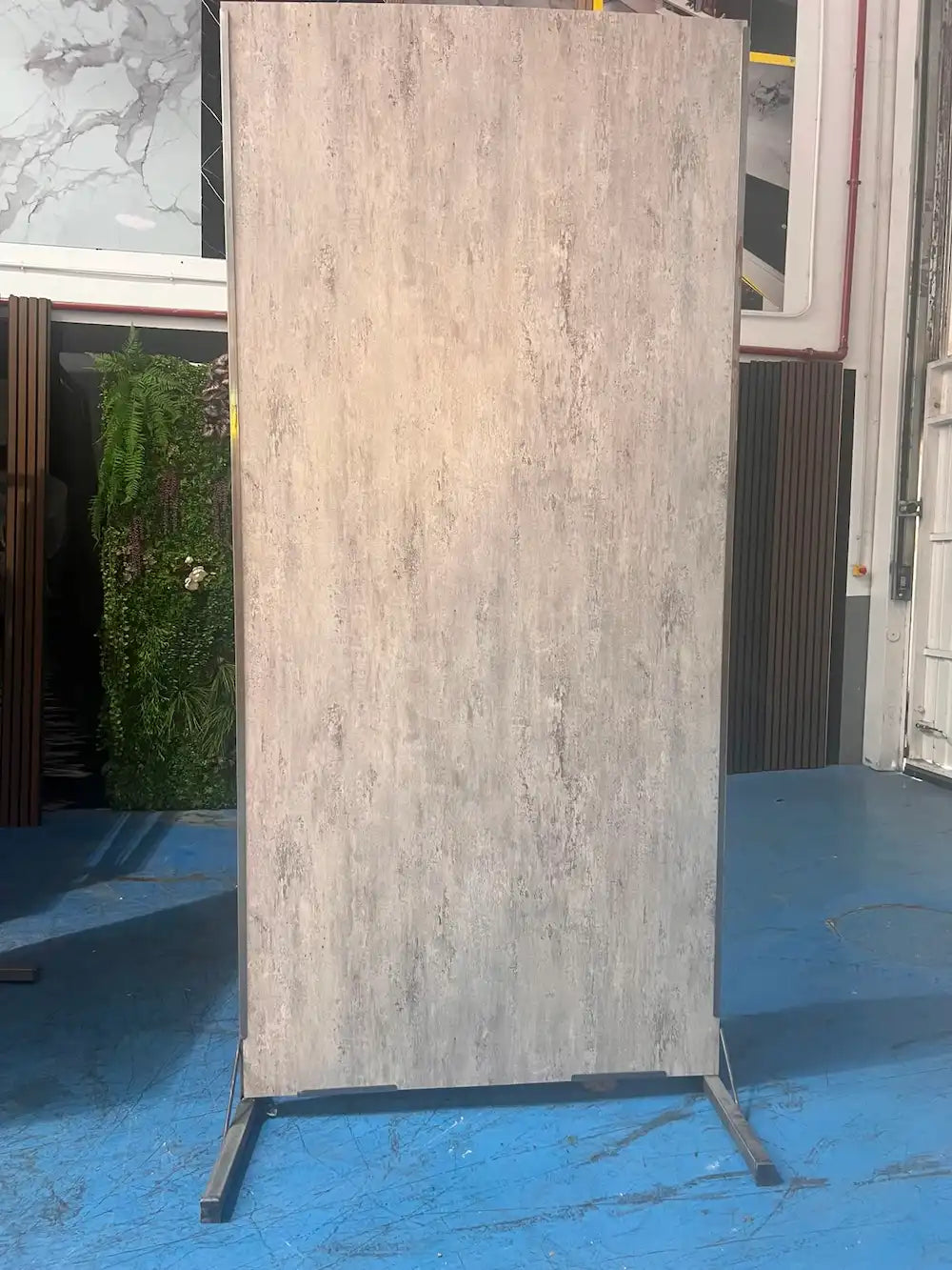 Placa decorativa polvo de piedra Roca Gris 260 x 122 cm