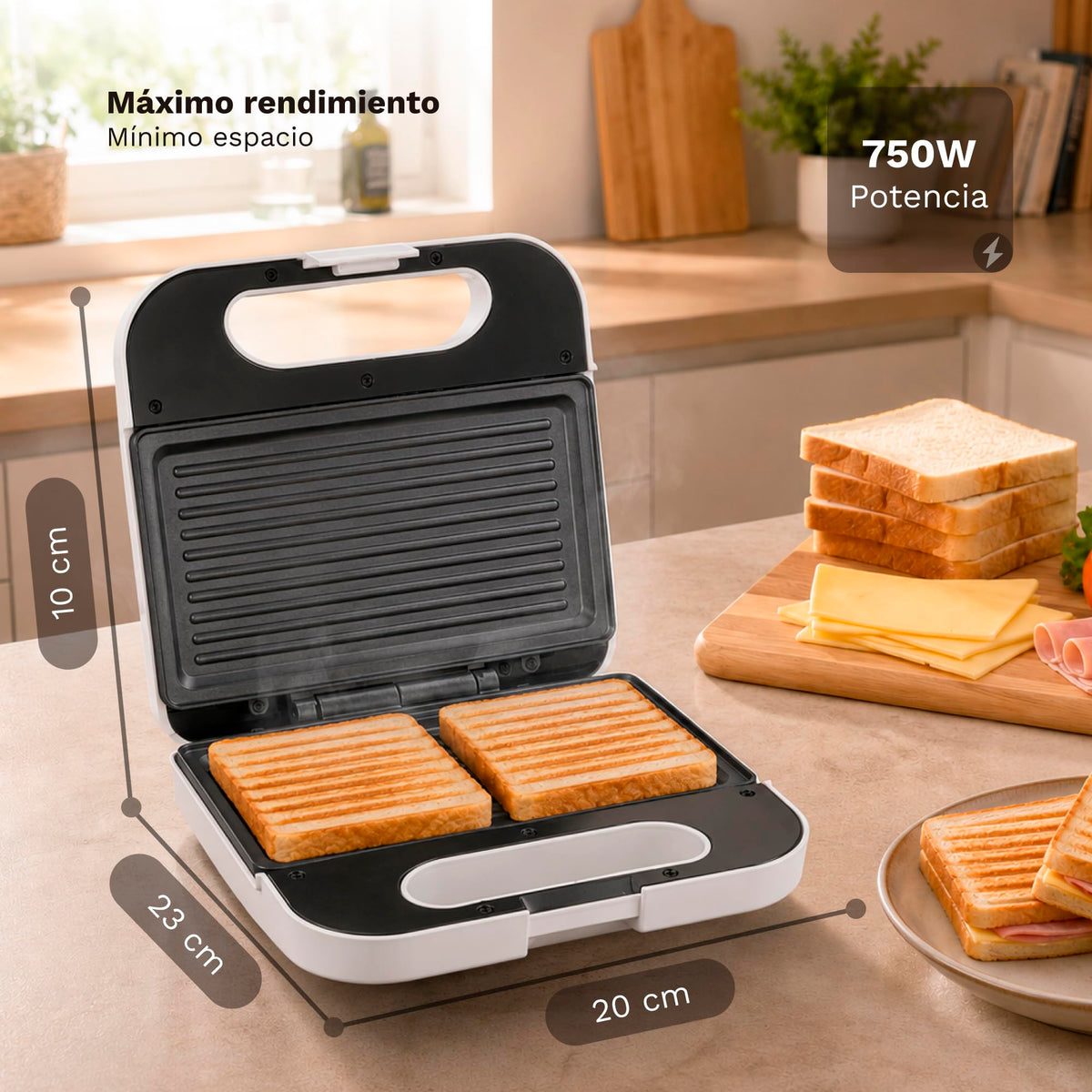 Sandwichera grill Grunkel SAN-GRILLBL