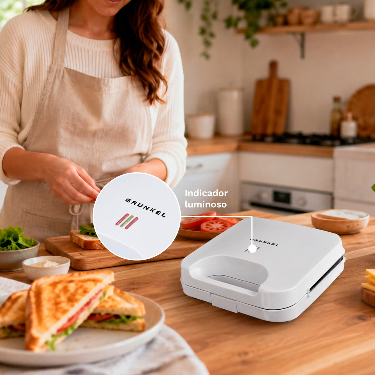 Sandwichera grill Grunkel SAN-GRILLBL