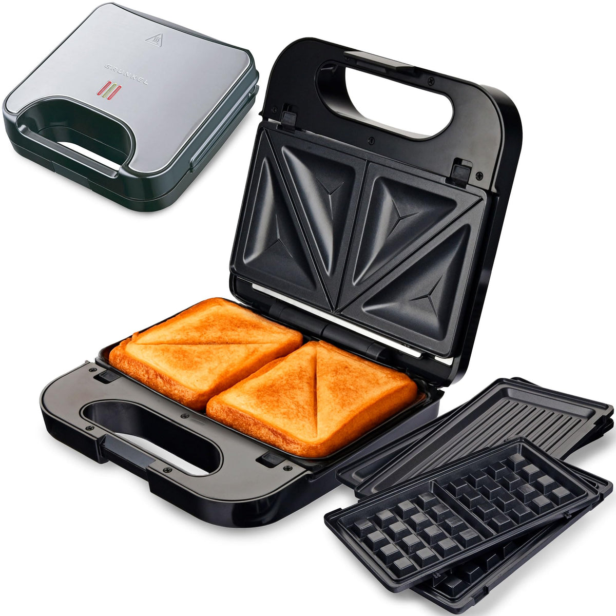 Sandwichera con placas intercambiables Grunkel SAN-MULTING