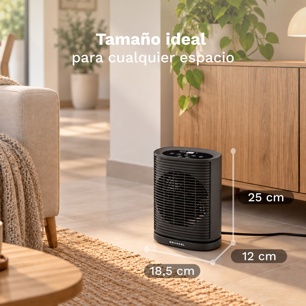 Calefactor termoventilador digital 2000 W Grunkel CF-2000DIGITAL