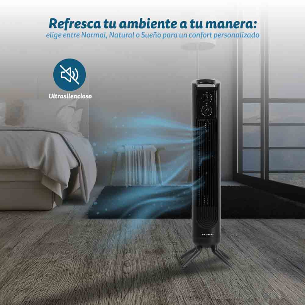 Ventilador de torre Grunkel TF-324LNG negro