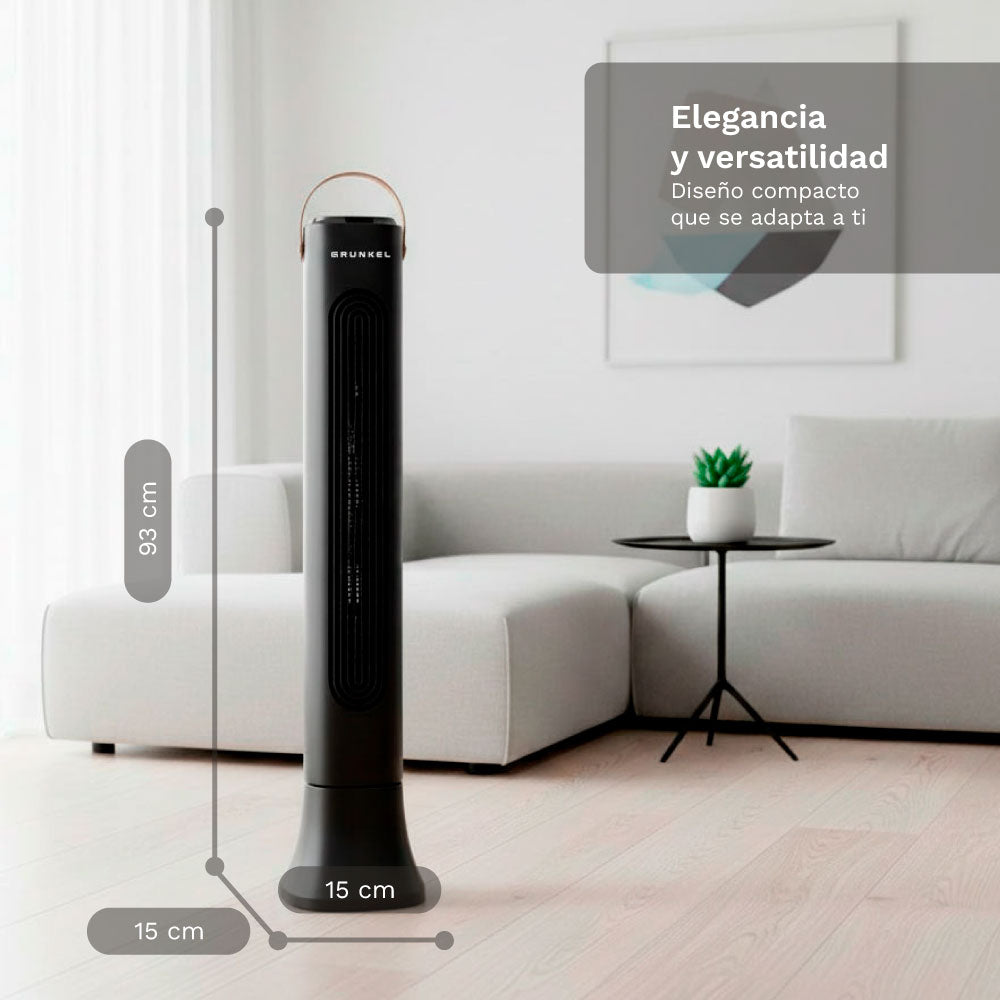 Ventilador de torre digital Grunkel TF-DSGNG negro