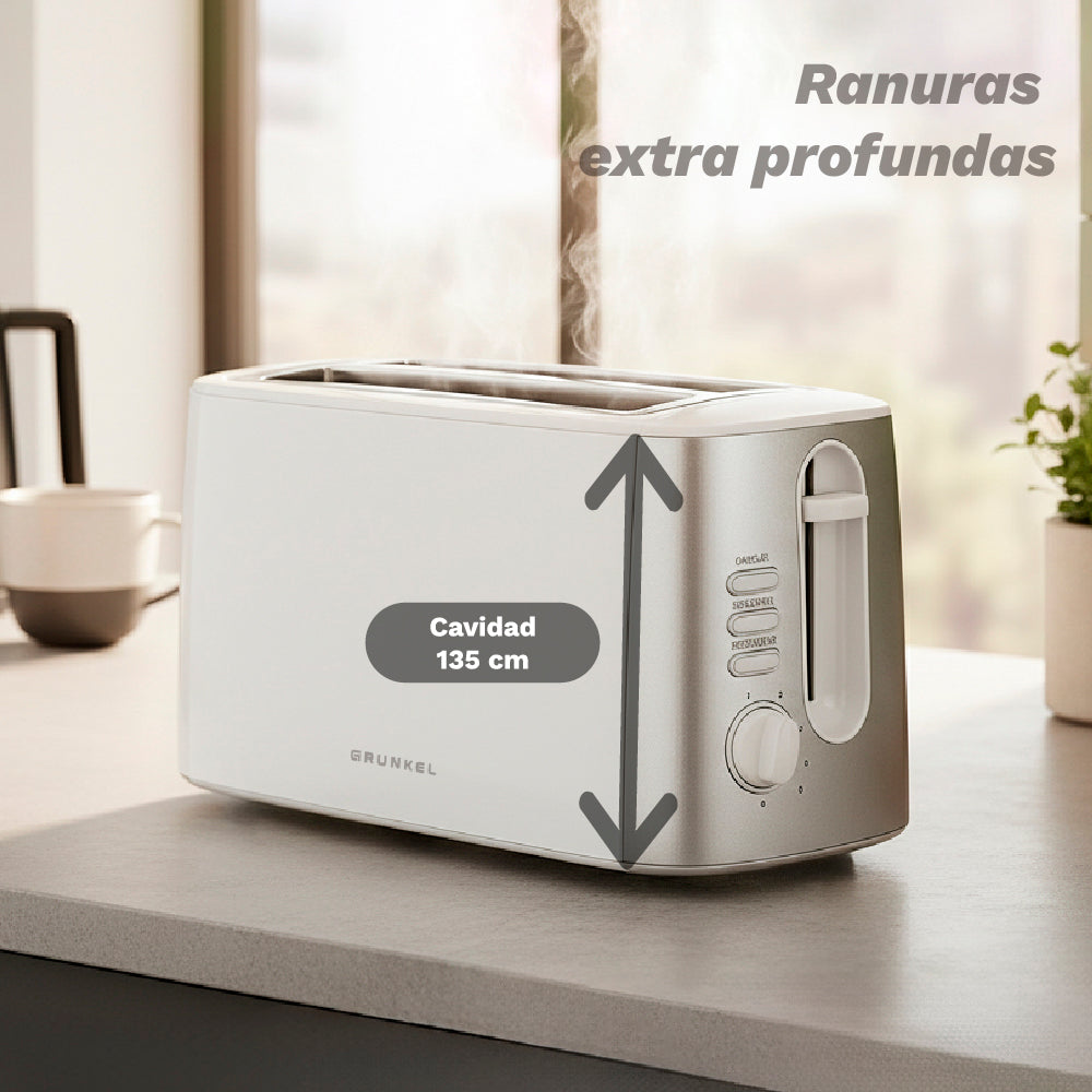 Tostador de doble ranura extra ancha Grunkel TS-DOBLEMAXI