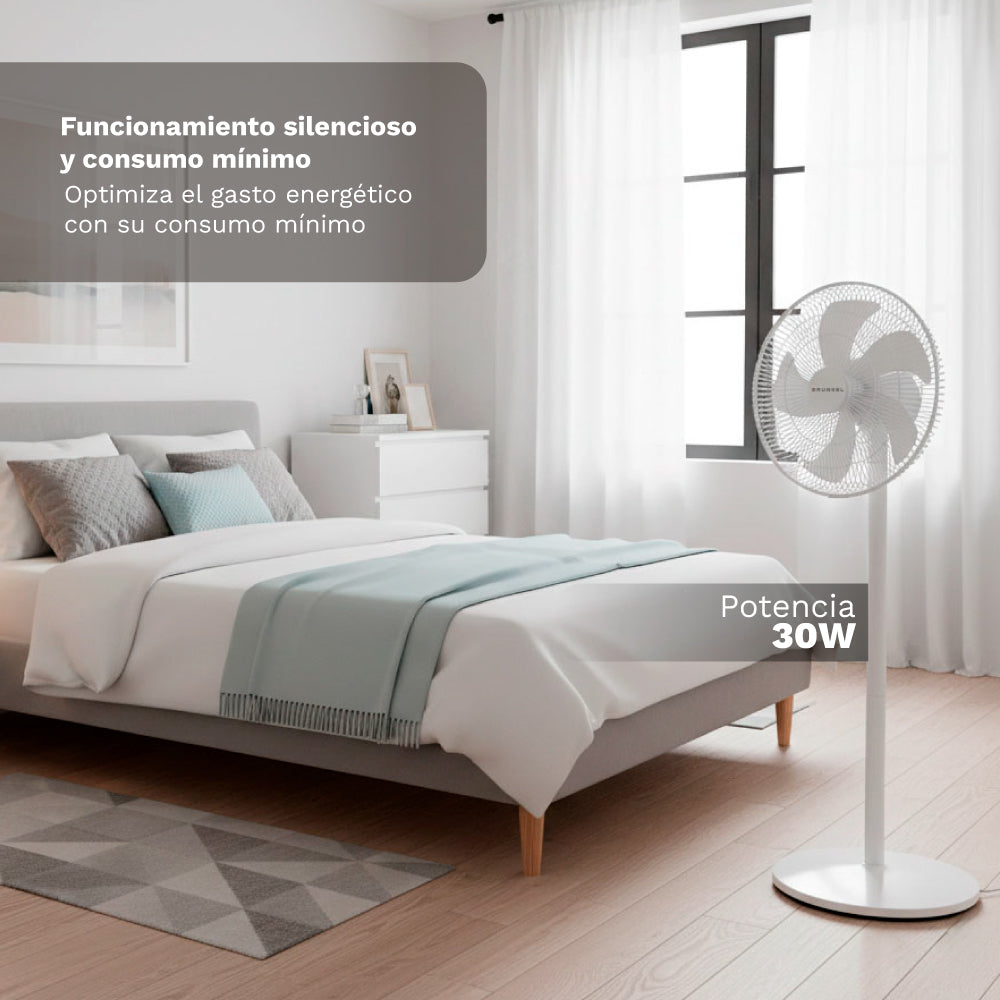 Ventilador de pie ultrasilencioso Grunkel FS-14PR