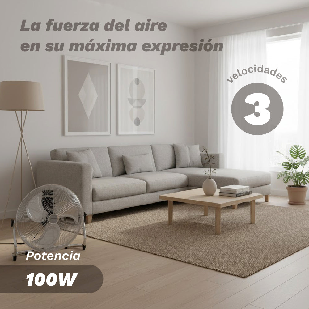 Ventilador industrial de suelo 45 cm Grunkel MET-H18INDUSTRIAL