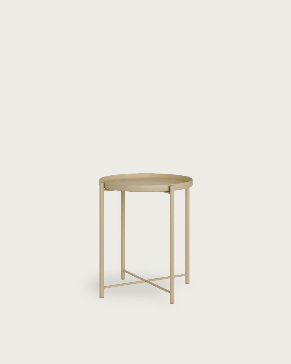 Mesa auxiliar metálica Antartic 44x44 cm