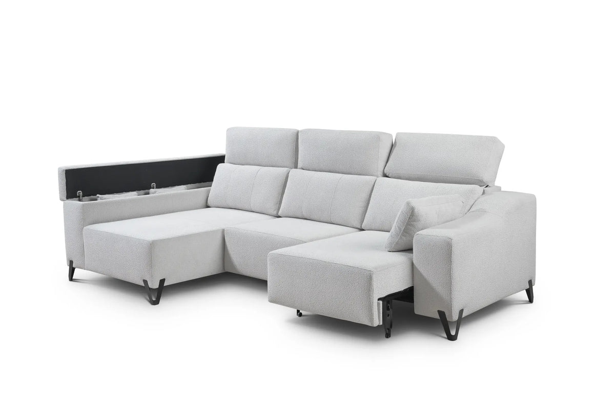 Sofá Akua con chaiselongue - detalle