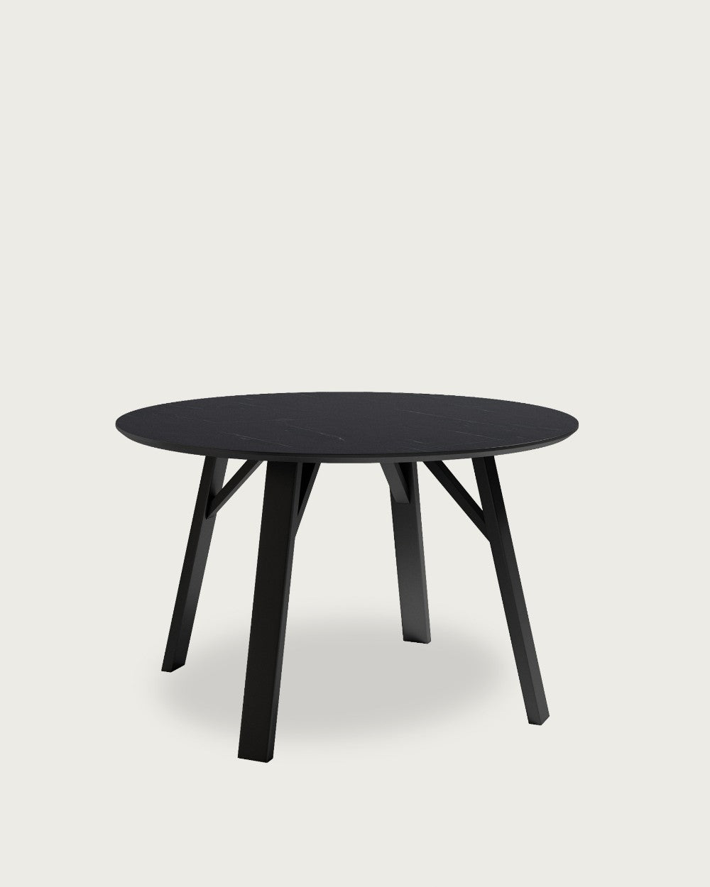 Mesa de comedor Baltic redonda Ø120 cm - Negro / Marquina
