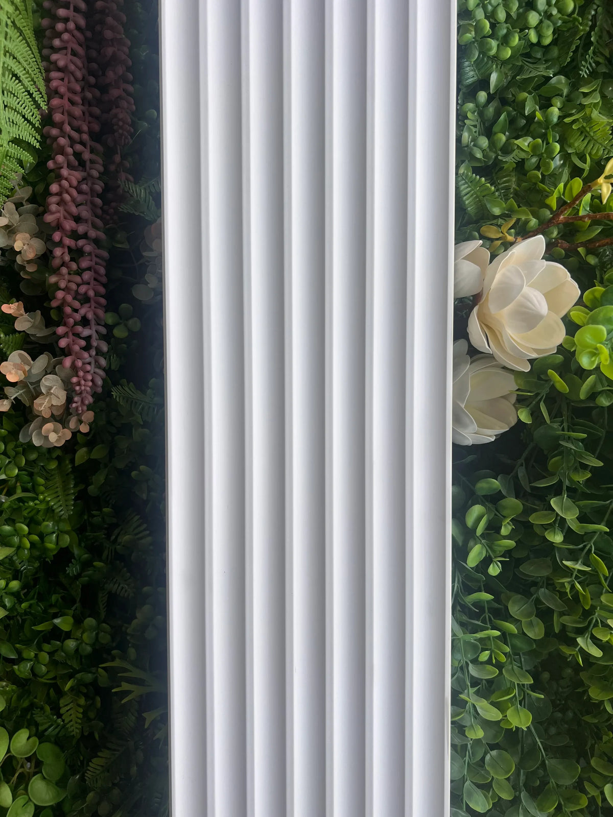 Listón decorativo PVC Blanco Tacto Piel 290 x 20 cm