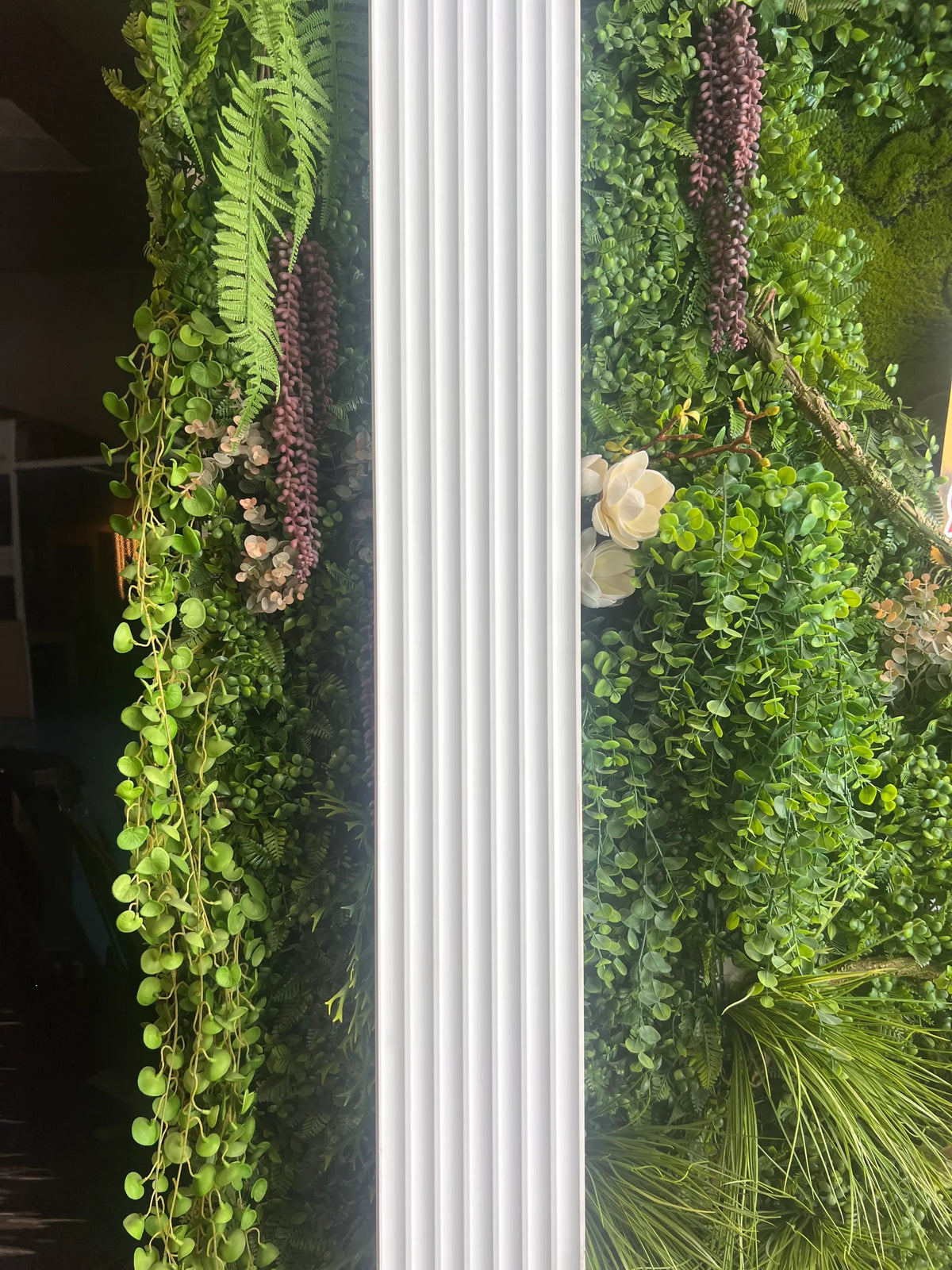 Listón decorativo PVC Blanco Tacto Piel 290 x 20 cm