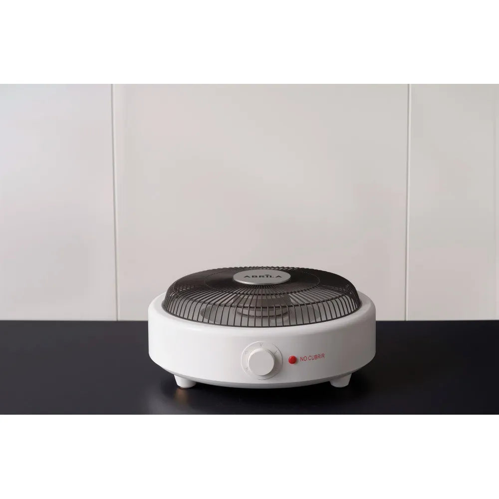 Brasero eléctrico de mica Perry 900 W de FABRILAMP en color blanco/negro – vista de detalle