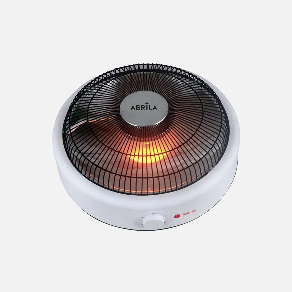 Brasero eléctrico de mica Perry 900 W de FABRILAMP en color blanco/negro