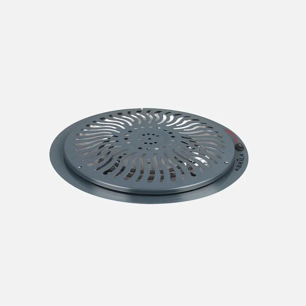 Brasero eléctrico Rudy 900 W de FABRILAMP en color gris – vista de detalle
