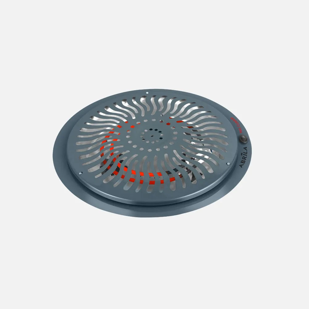 Brasero eléctrico Rudy 900 W de FABRILAMP en color gris