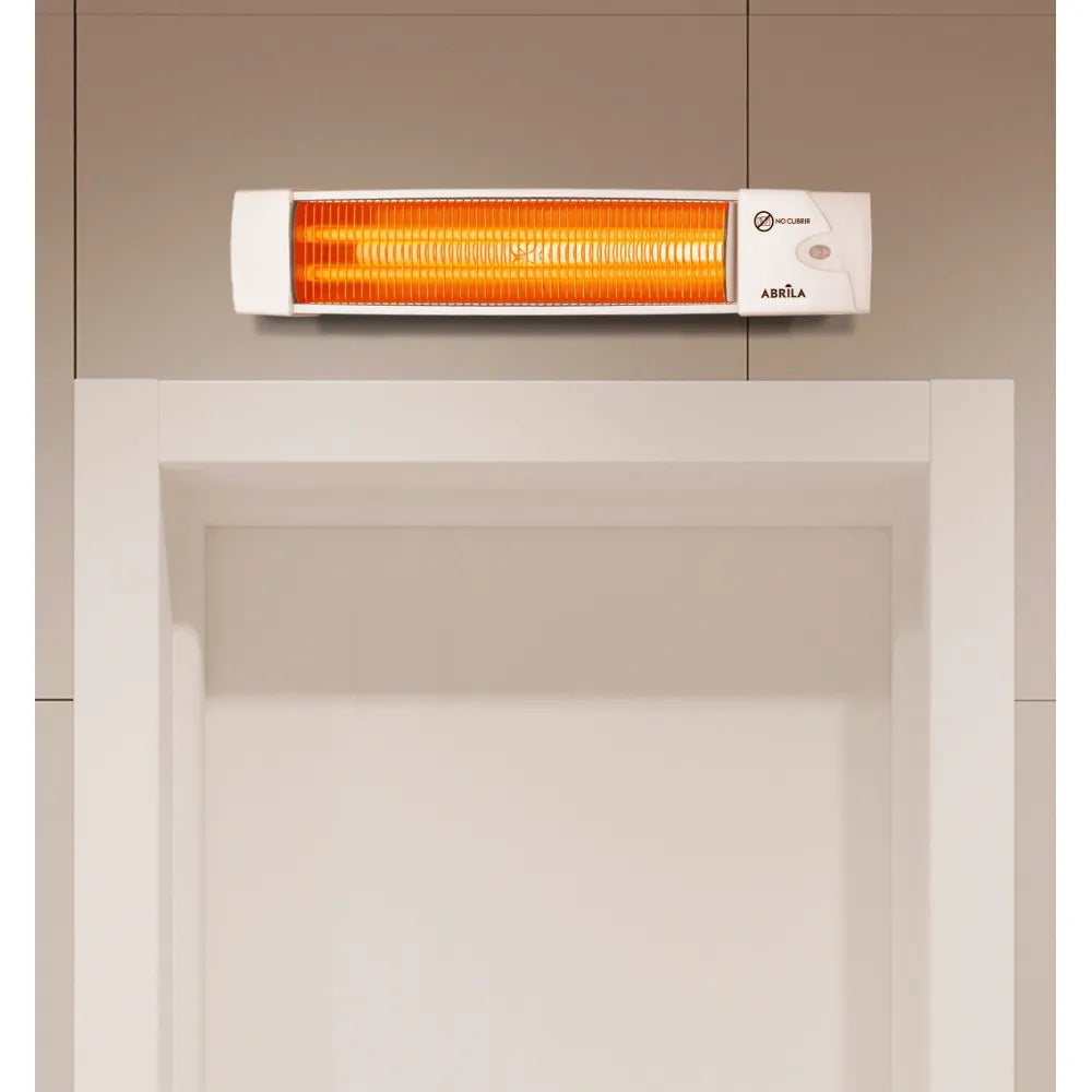 Estufa de cuarzo Africa 1200 W de FABRILAMP en color blanco – vista de detalle