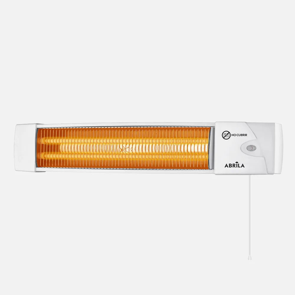 Estufa de cuarzo Africa 1200 W de FABRILAMP en color blanco