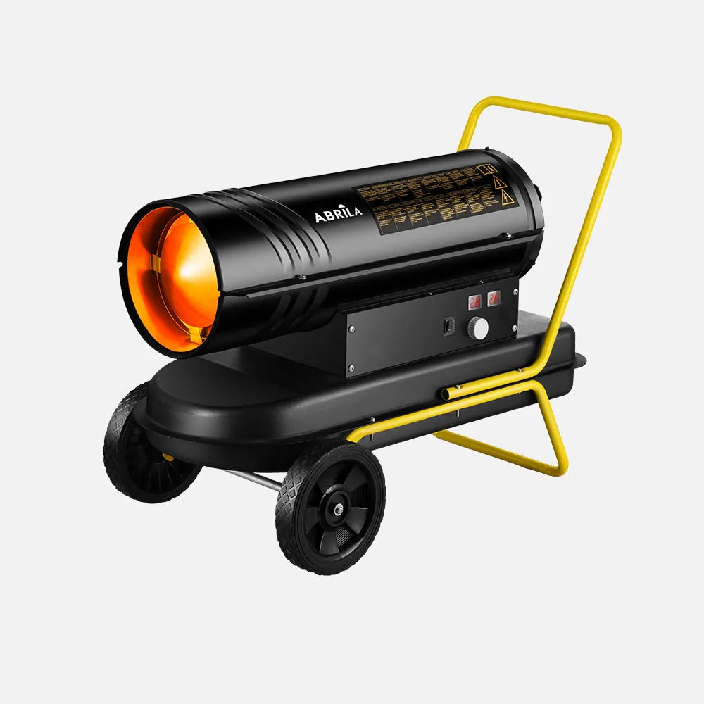 Cañón calefactor de gasóleo Alpine 20 kW de FABRILAMP en color negro/amarillo
