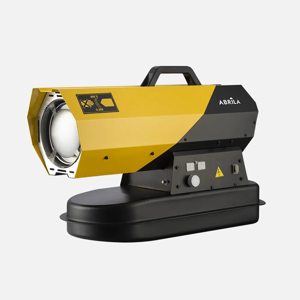 Cañón calefactor de gasóleo Dixon 20 kW de FABRILAMP en color negro/amarillo