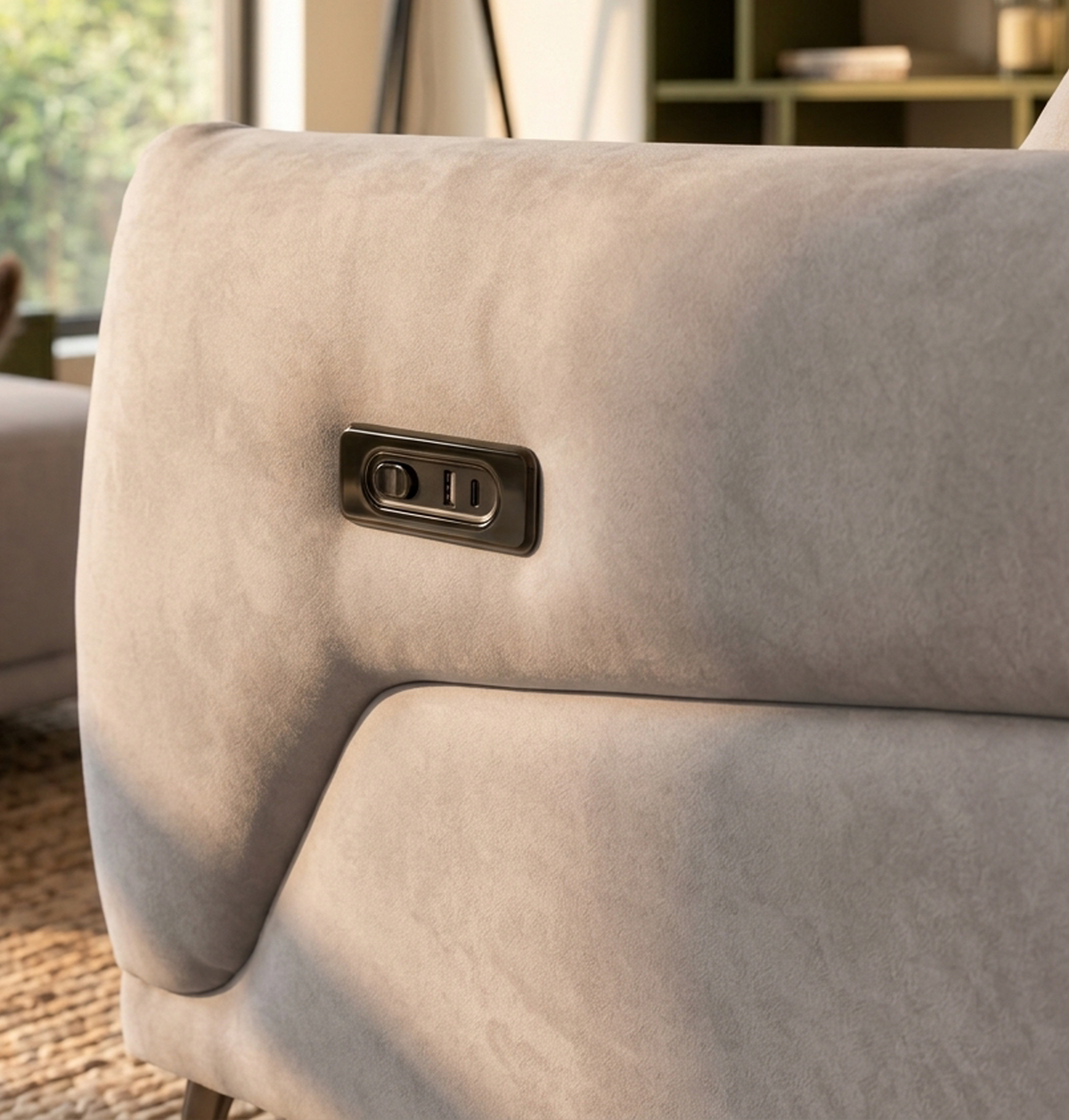 Sofá chaise longue Munich Chitra