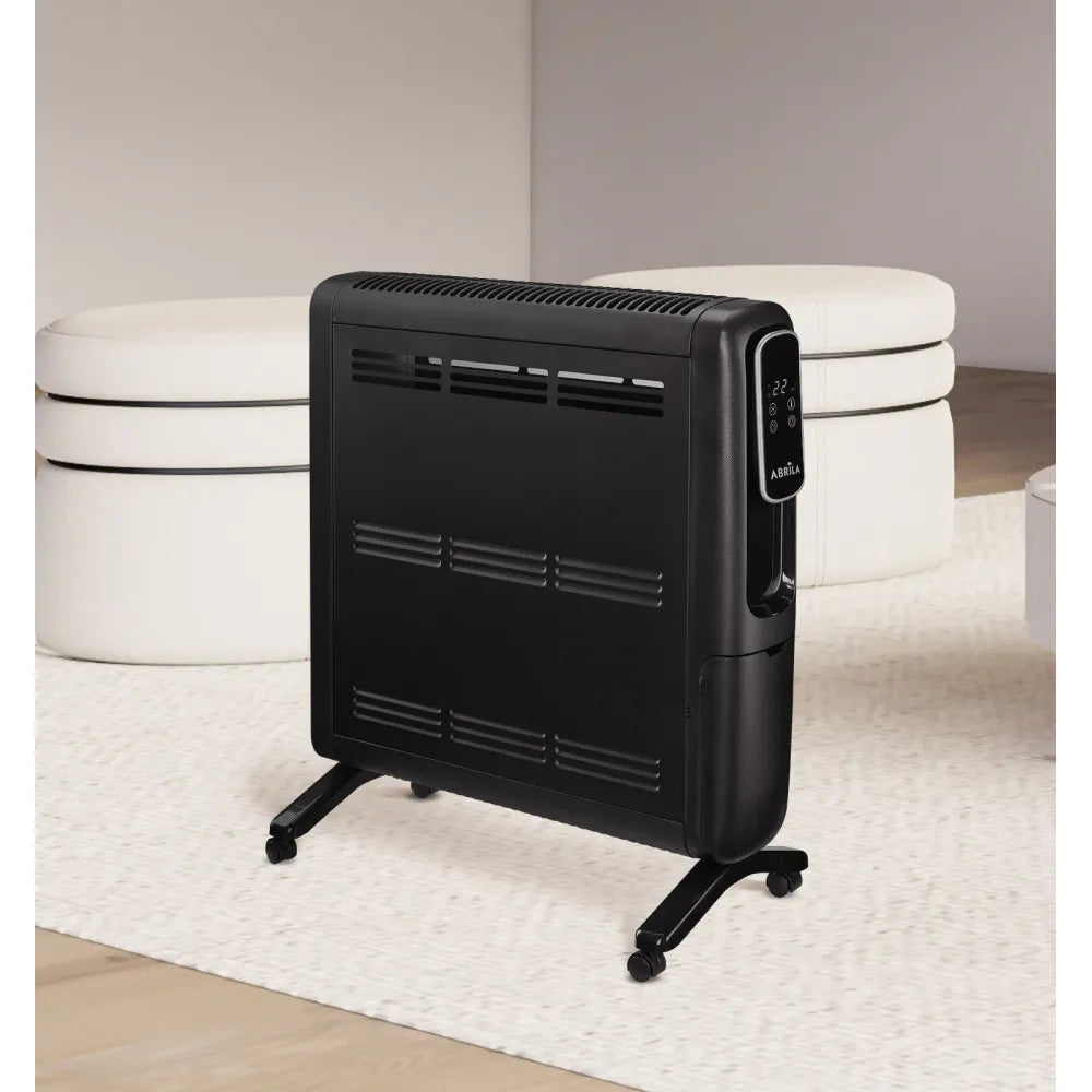 Emisor térmico de aluminio Alpino 1500 W de FABRILAMP en color negro – vista de detalle