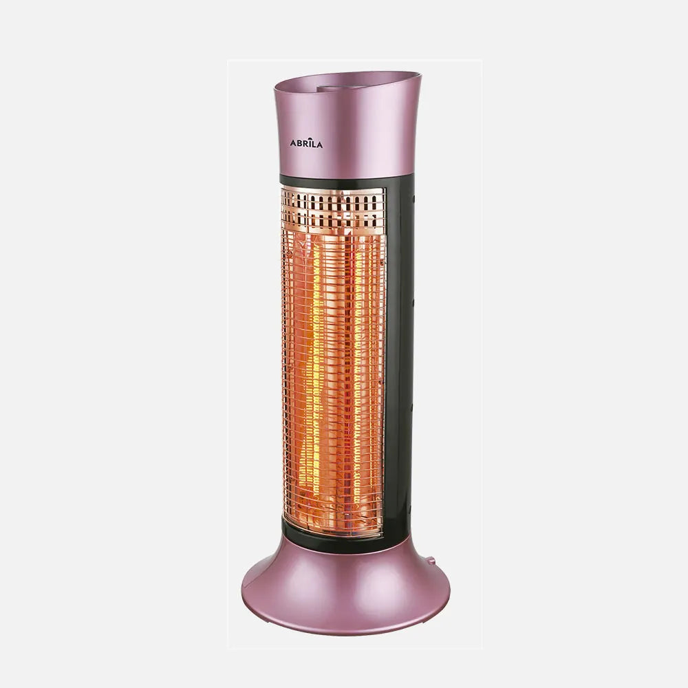 Estufa de carbono Yuma 900 W de FABRILAMP en color rosa/negro – vista de detalle