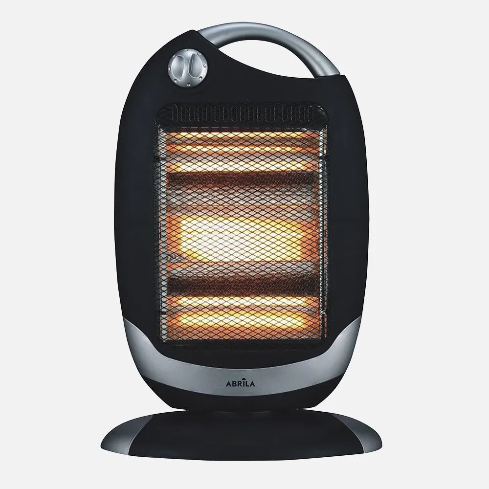 Estufa eléctrica Candente 1200 W (52x33x25 cm) de FABRILAMP en color negro/plata