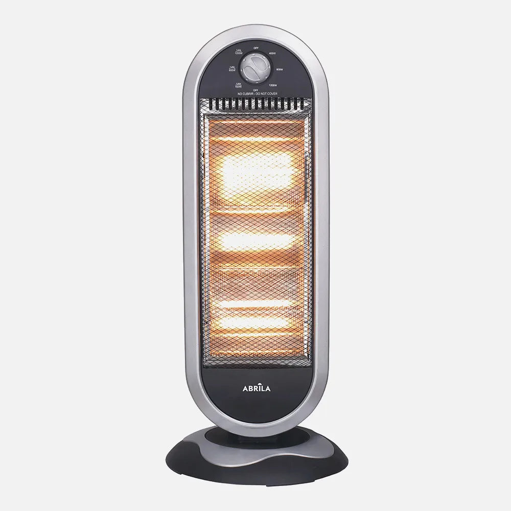 Estufa eléctrica Candente 1200 W (70x30x30 cm) de FABRILAMP en color negro/plata