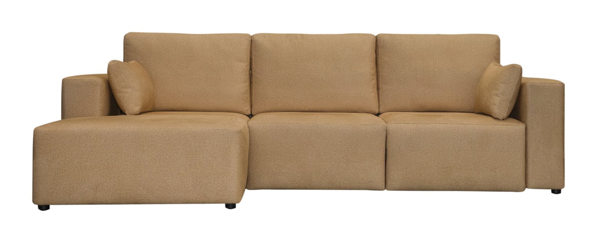 Sofá Hawai con chaiselongue - detalle asientos deslizantes