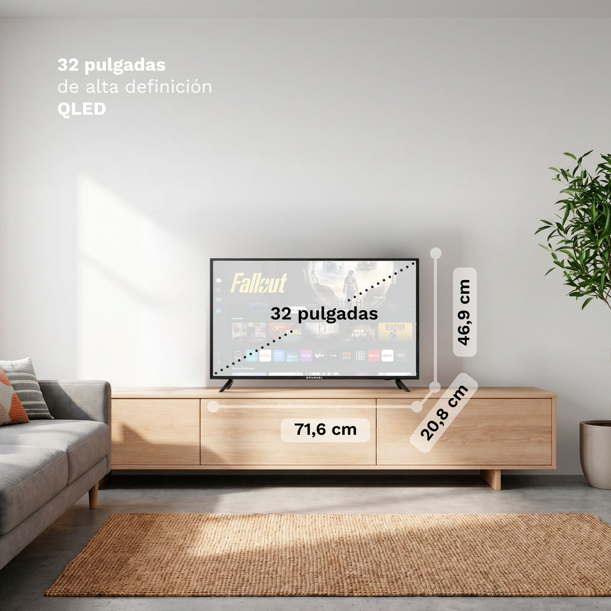 Televisor Grunkel QLED-G326TZ 32" QLED Smart TV Tizen