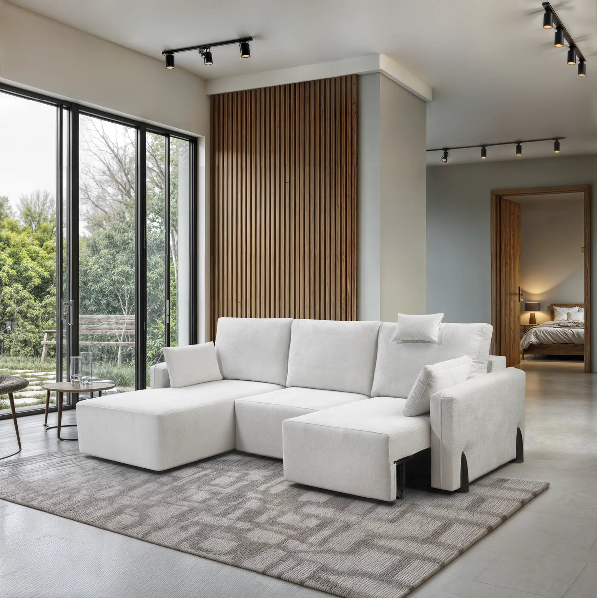 Sofá Lyon con chaiselongue - ambiente