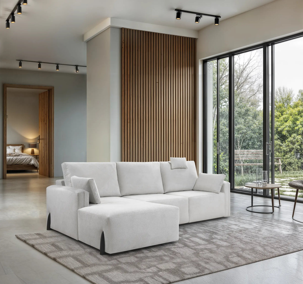 Sofá Lyon con chaiselongue - ambiente