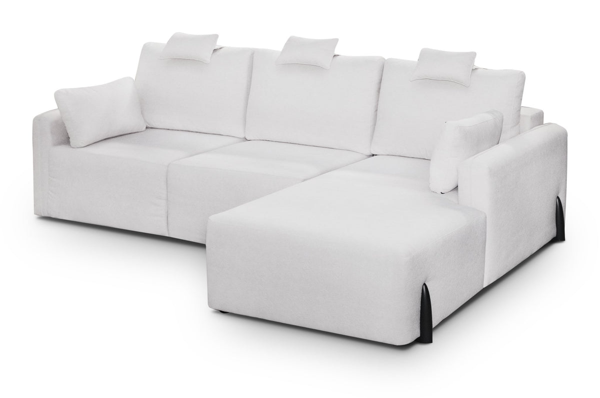 Sofá Lyon con chaiselongue - vista lateral