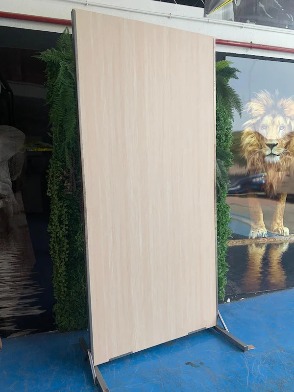 Placa decorativa polvo de piedra Madera Espiga 260 x 122 cm