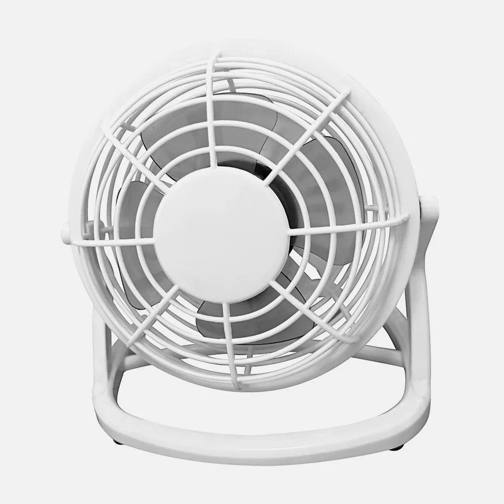 Miniventilador USB de sobremesa Tango 2,5 W de FABRILAMP en color blanco