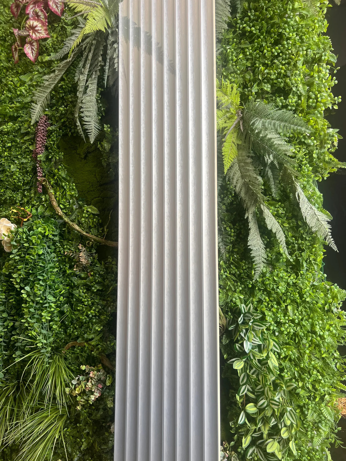 Listón decorativo PVC Onda Plateado 290 x 20 cm