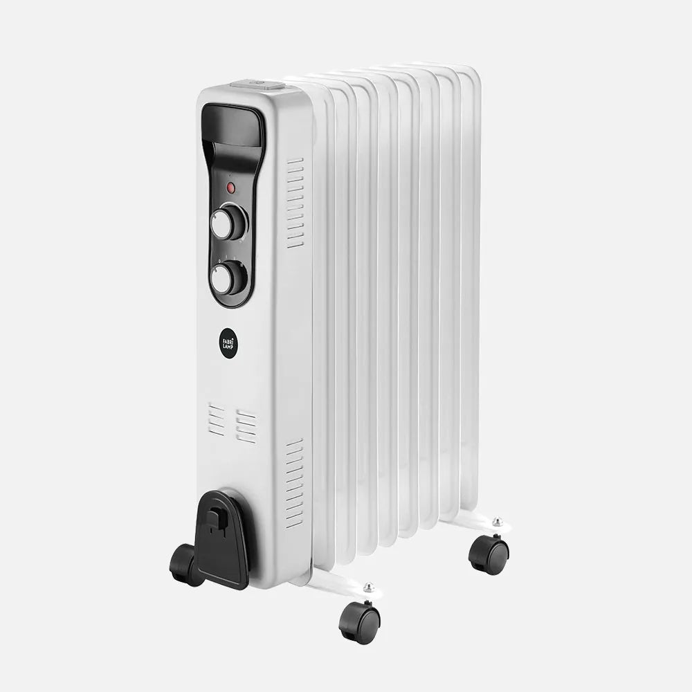 Radiador de aceite Brasilia 2000 W de FABRILAMP en color blanco/negro