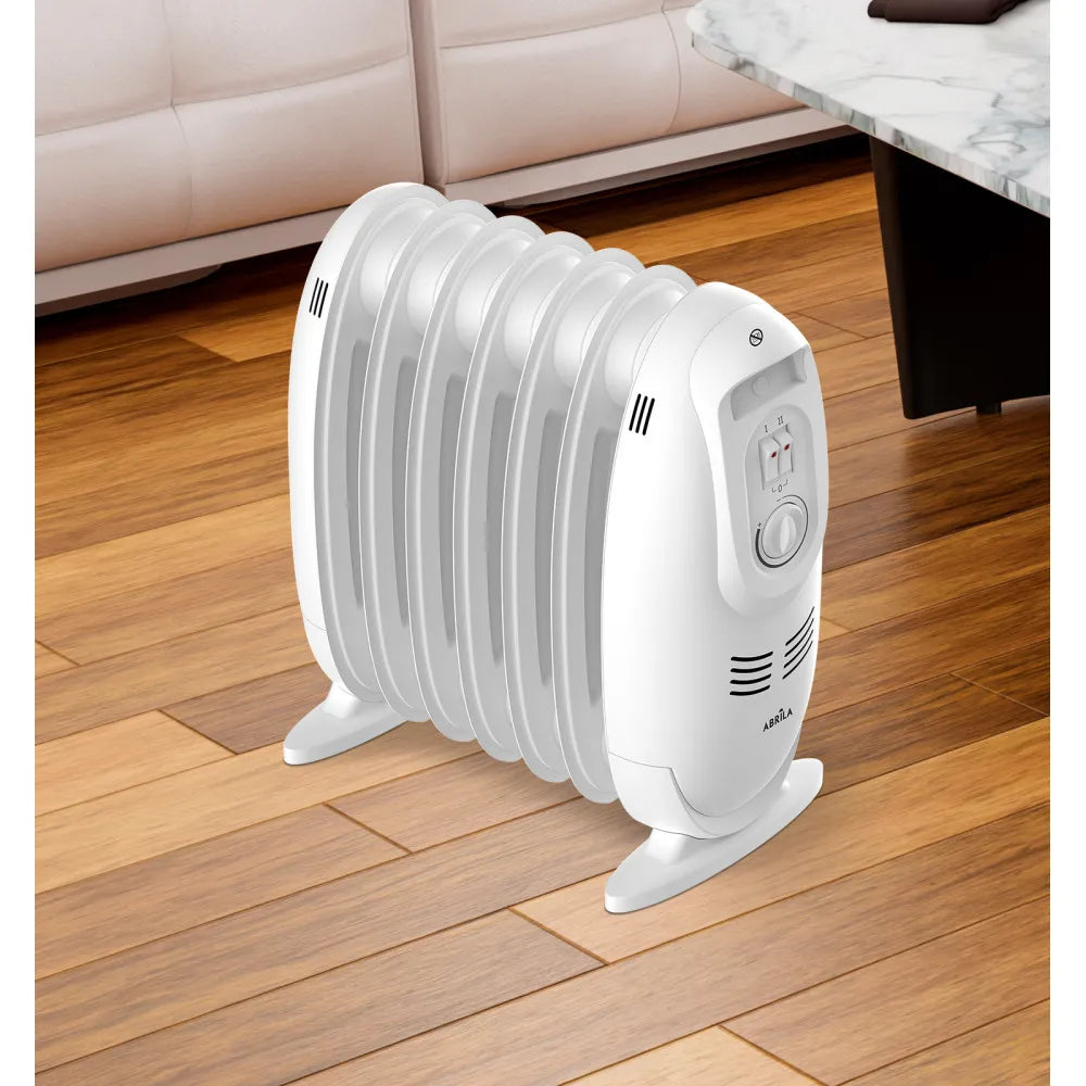 Radiador de aceite Irlanda 900 W de FABRILAMP en color blanco – vista de detalle