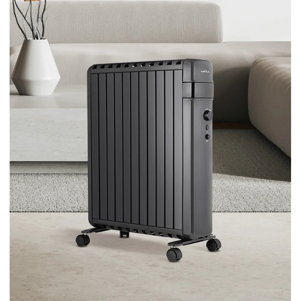 Radiador de aceite Polonia 2500 W de FABRILAMP en color negro – vista de detalle