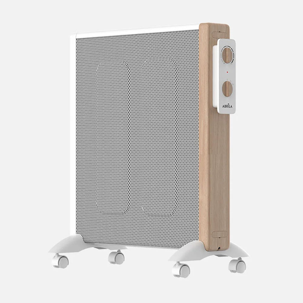 Radiador de mica Badin 2000 W de FABRILAMP en color blanco/madera